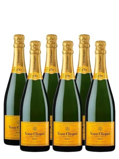 Veuve Clicquot Yellow Label Champagne, 75cl ( Case of 6 )